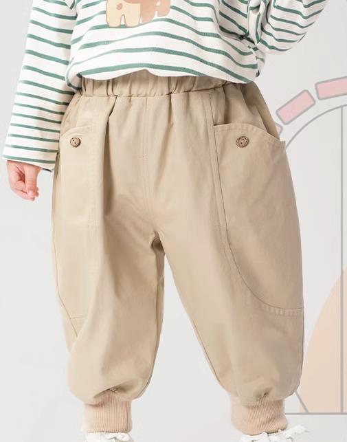 ジョガーパンツ キッズ 裾しぼり ベビー 男の子 女の子 春秋 カジュアル ズボン ボトムス シンプル コ..