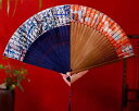 扇子 メンズ レディース レトロ 春夏 チャイナ風 小物 雑貨 竹製 柄プリント おしゃれ 上品 タッセル 普段使い プレゼント