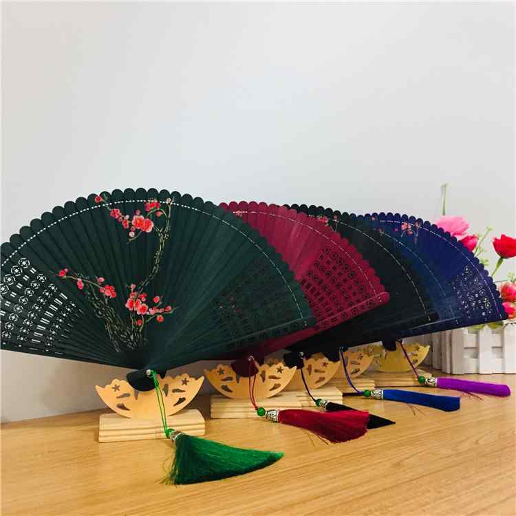 扇子 レディース 竹製 レトロ モダン 小物 雑貨 チャイナ風 ポータブル 春夏 上品 普段使い 着物 浴衣 ..