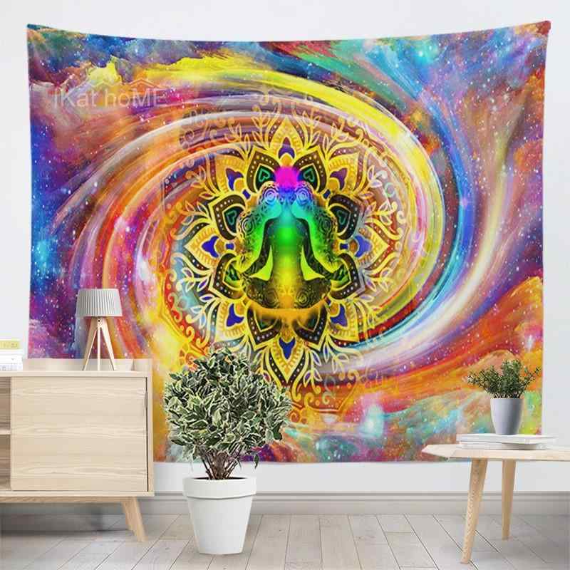 壁 インテリア 飾り タペストリー 曼荼羅 布 大きいサイズ 吊り ファブリック 背景 北欧 ホームステイ ルーム ベッド サイド ヨガ 装飾 ウォッシャブル 100 200 300 cm