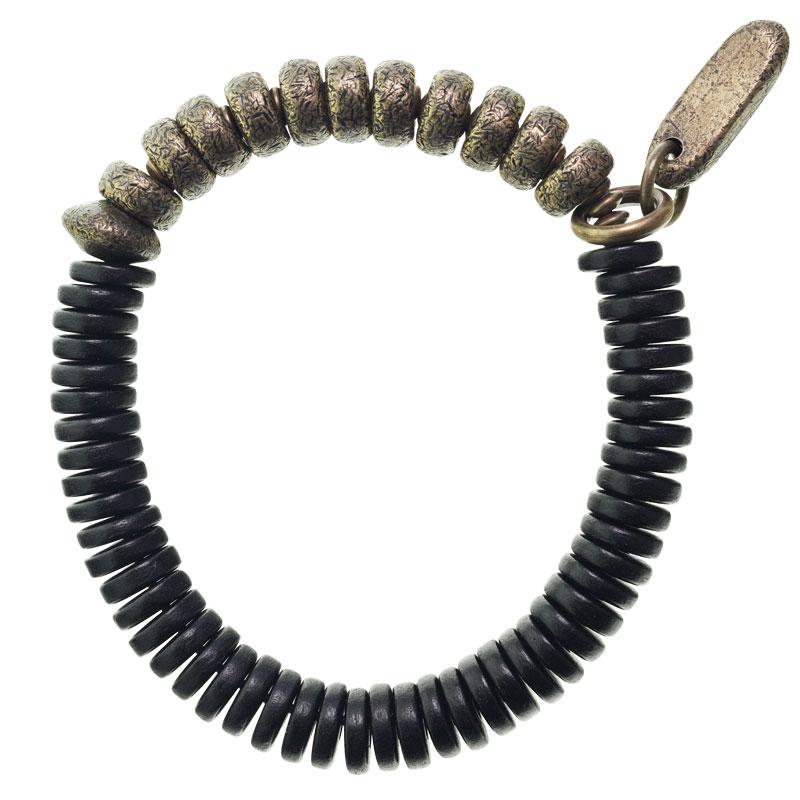 ブレスレット メンズ レディース アクセサリー 手首 ユニセックス 黒 サンダルウッド 手作り レトロ シンプル バングル 個性的 おしゃれ カップル お揃い