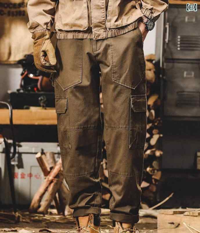 カーゴパンツ メンズ 春秋 ボトムス アメリカン レトロ ゆったり 大きいサイズ ストレート 作業ズボン 多ポケット レジャー アウトドア シンプル カジュアル 黒 グレー コーヒー