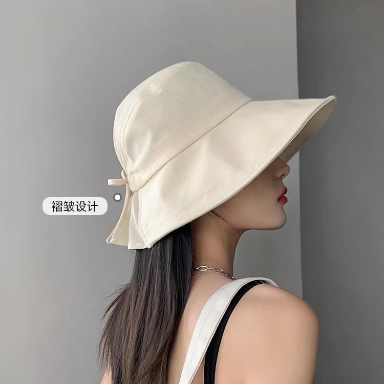 つば広 ハット レディース 夏用 おしゃれ 日焼け防止 プリーツ 通気性 uv 紫外線 日よけ UPF50 お出かけ 帽子 紐付き カーキ黒 リボン 無地 折りたたみ 持ち運び