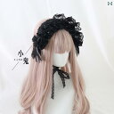 ゴスロリ ヘッドドレス シルクハット リボン レース チョーカー 蝶 リストバンド 腕飾り ヘアアクセサリー レトロ クリップ カチューシャ 黒 白 きなり