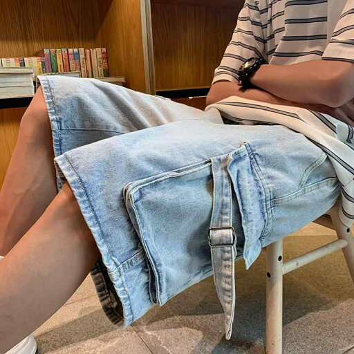 デニム ハーフパンツ 短パン メンズ 韓国 春夏 ポケット ゆったり 五分丈 ワイドレッグ カジュアル ストレート おしゃれ レジャー お出かけ 大きいサイズ 青 デニム ハーフパンツ 短パン メンズ 韓国 春夏 ポケット ゆったり 五分丈 ワイドレッグ カジュアル ストレート おしゃれ レジャー お出かけ 大きいサイズ 青