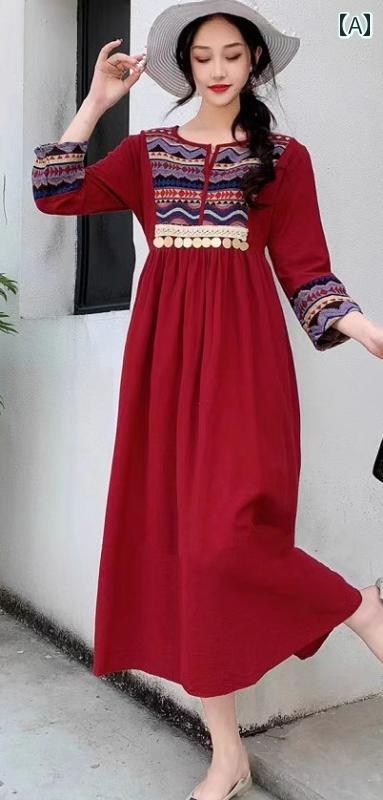 フリルプリントワンピース (T)