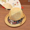 麦わら帽子 レディース 刺繍 花柄 夏 ビーチ ストロー エスニック風 フラット トップ サンシェード 日焼け防止 ピンク パープル ブルー カジュアル