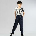 キッズ ダンス 男の子 半袖 小さめ Vネック ラテン 練習着 衣装 トレーニング トップス 大きいサイズ 動きやすい タイダイ柄 サンバ 黒 青 セットアップ...