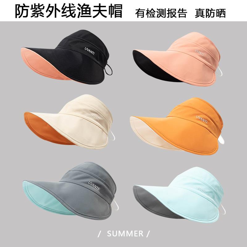 帽子 レディース つば広 折りたたみ リバーシブル サンバイザー 夏 紫外線対策 日よけ ナイロン 通気性..