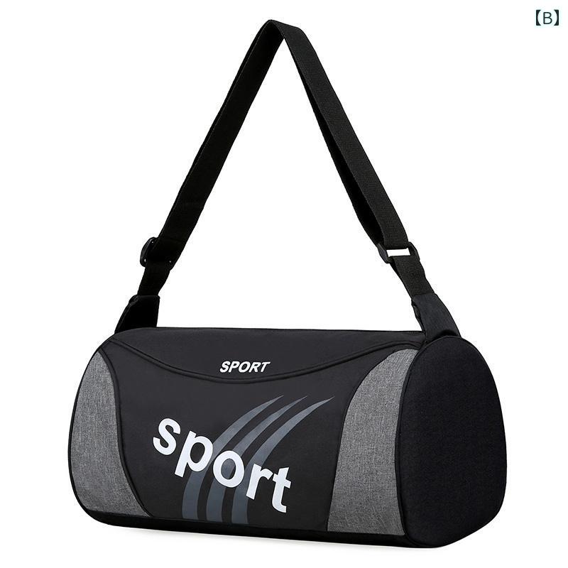 ジムバッグ メンズ レディース スポーツ レジャー ヨガ 旅行 メッセンジャー ナイロン ショルダー 大容量 軽量 ファスナー おしゃれ グレー 黒 ワインレッド