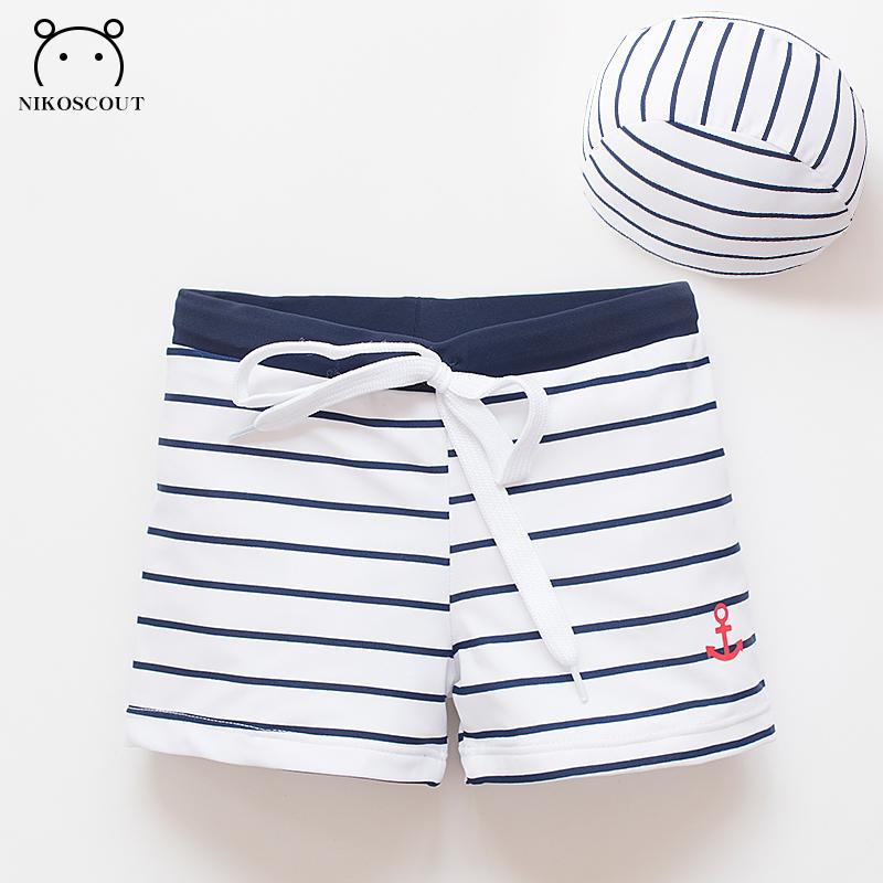 水着 赤ちゃん 男の子 フィットネス 練習用 プール 海水浴 子供 水泳 パンツ キャップ スーツ 速乾 ウエスト 調節可能 ボーダー