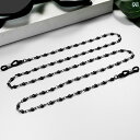 メガネチェーン レディース ネック ストラップ アクセサリー チタン鋼 色あせにくい おしゃれ 黒 シルバー ローズゴールド サングラス マスク 紛失 落下防止...