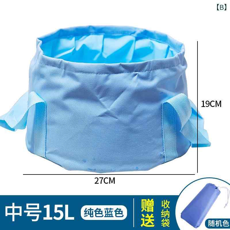 折りたたみ バケツ ポータブル 家庭 洗面器 アウトドア 旅行 足湯 洗濯 省スペース 持ち手 吊り下げ 収納袋 シンプル おしゃれ 無地 船 飛行機 紫 青 緑
