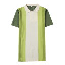 ポロシャツ メンズ 半袖 スリム トップス 夏 冷感 薄手 カジュアル 大きいサイズ 韓国 おしゃれ ゴルフ ビジネス シンプル ストライプ 黒 緑