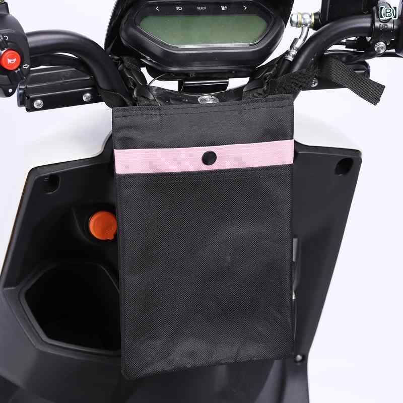 自転車 フロントバッグ 吊り下げ スクーター カゴ 収納 折りたたみ式 防水 グレー ...