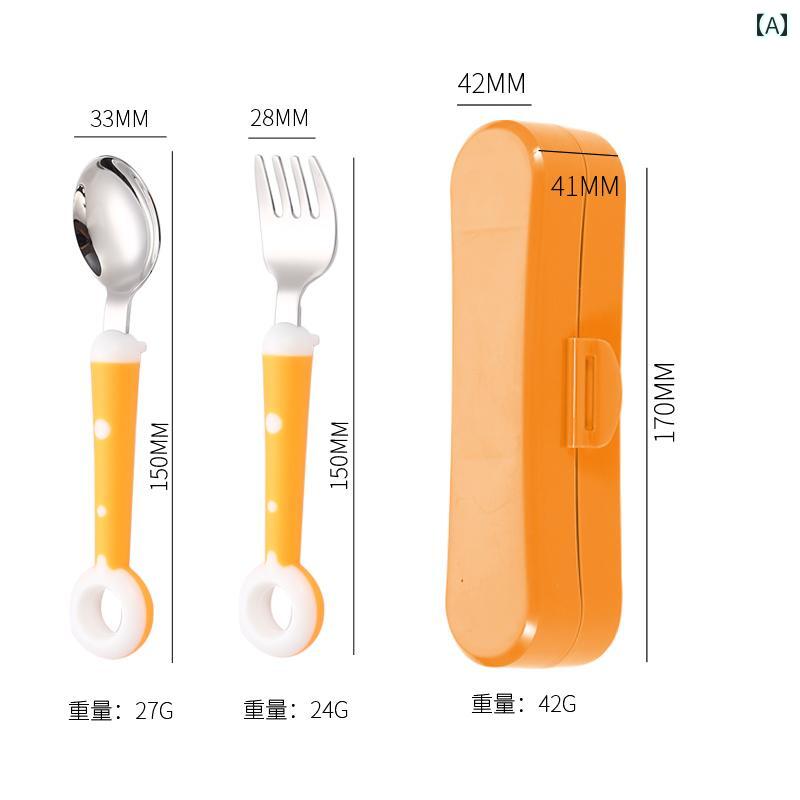 ベビー スプーン フォークセット トレーニング 男の子 女の子 離乳食 食器 ステン...