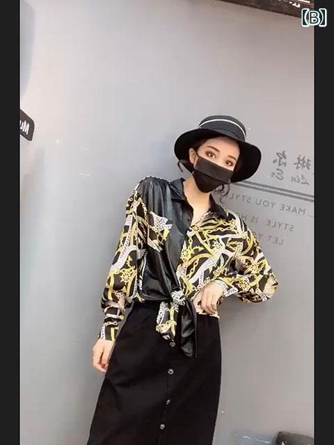 レディース トップス 2025夏 タイ ダイ インク メッシュ 長袖 Tシャツ レディース ゆったり 薄手 マイクロ 透明 日焼け防止 ソフト ワックス ドレープ トップス