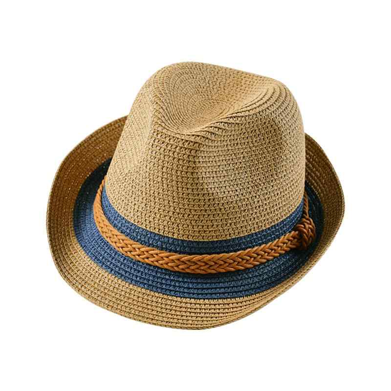 中折れハット メンズ 夏 麦わら帽子 レディース 海 韓国 日焼け防止 通気性 ビーチ 旅行 休日 カジュアル バイカラー おしゃれ カーキ
