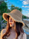 バケハ 麦わら帽子 レディース 夏 サンシェード 韓国 エレガント バケットハット 旅行 レジャー ドーム つば広 カーキ ベージュ バカンス