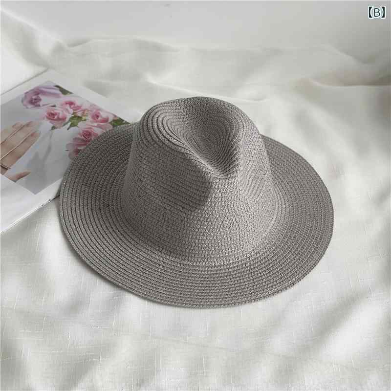中折れハット メンズ 夏 麦わら帽子 レディース 海 日焼け防止 通気性 散歩 旅行 ...