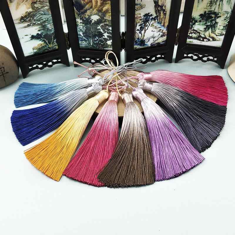 タッセル チャーム ストラップ グラデーション レトロ 吊り下げ 携帯電話 ペンダント 中国風 アクセサ..