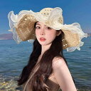 麦わら帽子 大人 レディース つば広 リボン おしゃれ 日除け 遮光 紫外線 日焼け防止 夏 蒸れにくい 小顔効果 ストローハット 調整可能 海 ビーチ 旅行 ...