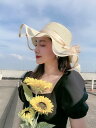 麦わら帽子 大人 レディース つば広 リボン おしゃれ 日除け 遮光 紫外線 日焼け防止 夏 蒸れにくい 紐付き 小顔効果 ストローハット 調整可能 海 ビーチ...