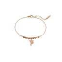 アンクレット レディース おしゃれ チェーン 長さ 調節 シンプル 華奢 チタン 鋼 ローズゴールド きつね 個性 プレゼント