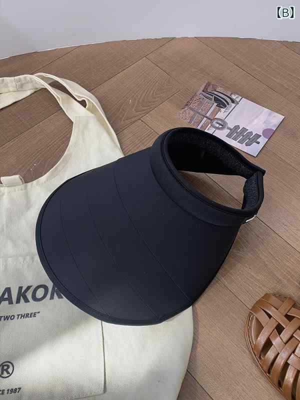 フロントップ楽天市場店のサンバイザー レディース つば広 日焼け防止 紫外線予防 日よけ 小顔効果 春夏 3つ折り 視界を妨げない お出かけ ひんやり グレー 黒 ピンク｜アングル3