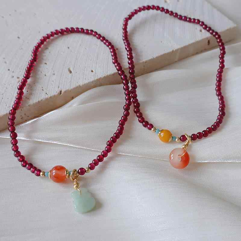 アンクレット レディース おしゃれ 夏 足首 アクセサリー 華奢 ギフト ガーネット リーフ マネーバッグ ゴールドボール