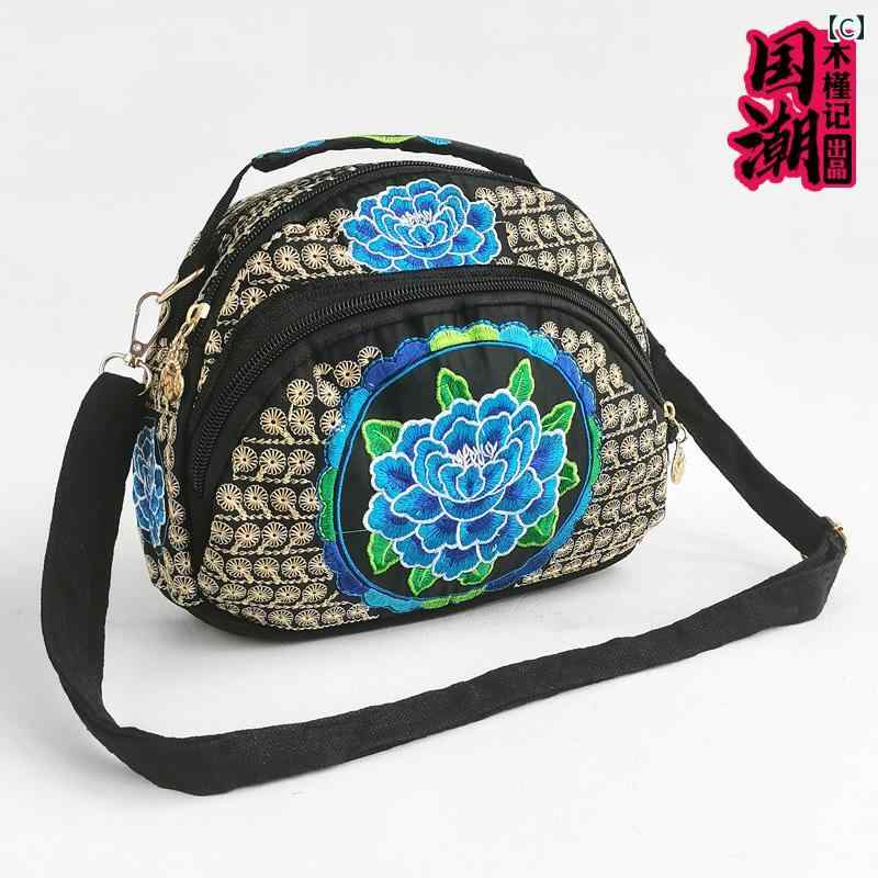 ショルダーバッグ レディース 斜めがけ 大人 母の日 プレゼント エスニック 刺繍 花柄 女性 女性 キャンバス ママ 多用途