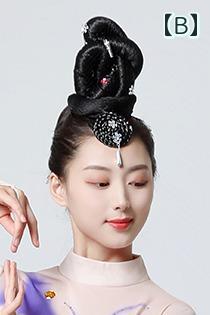 中国 舞踊 衣装 エレガント 夏 レディース ワイドパンツ 小さめ クラシック 民族 ベリーダンス 透け感 ドレープ 練習着 演劇 撮影 グラデーション 紫 オレンジ