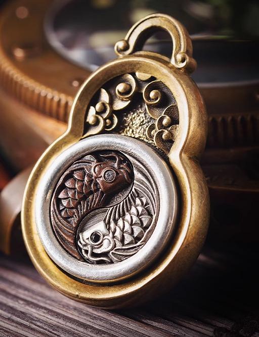 ペンダントトップ メンズ レディース 大人 カップル アクセサリー ネックレス パーツ 小物 回転式 手編..