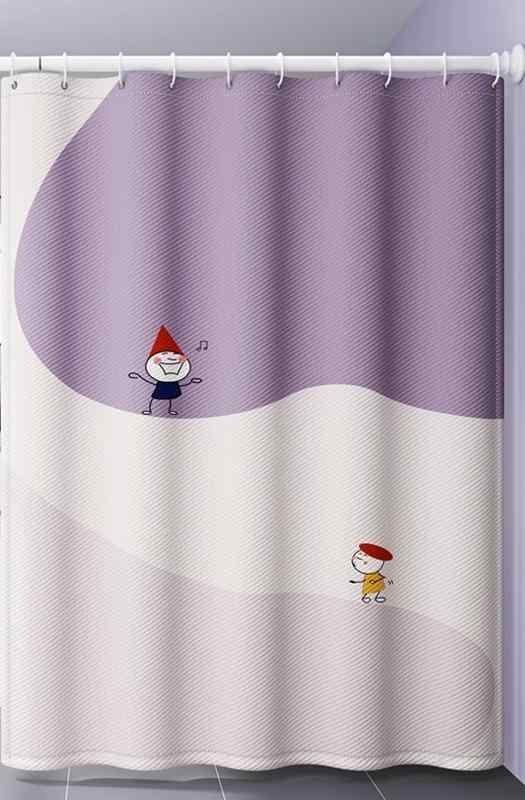 お風呂 シャワーカーテン 浴室 ユニットバス ポリエステル パンチフリー 吊り下げ セット 防水 防カビ 仕切り バスルーム 透けない 犬 猫 海