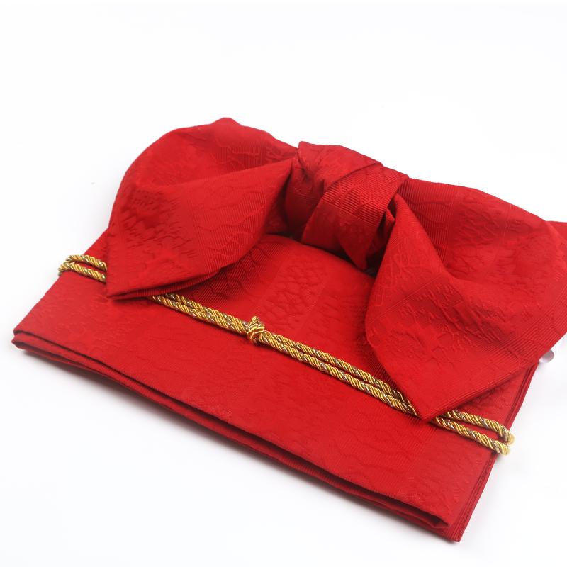 ワンタッチ 着物 帯 帯締め レディース 文庫結び リボン ジャガード 浴衣 和風 レトロ おしゃれ シンプル 錦模様 桜 赤 白 ゴールド お祭り 花火大会