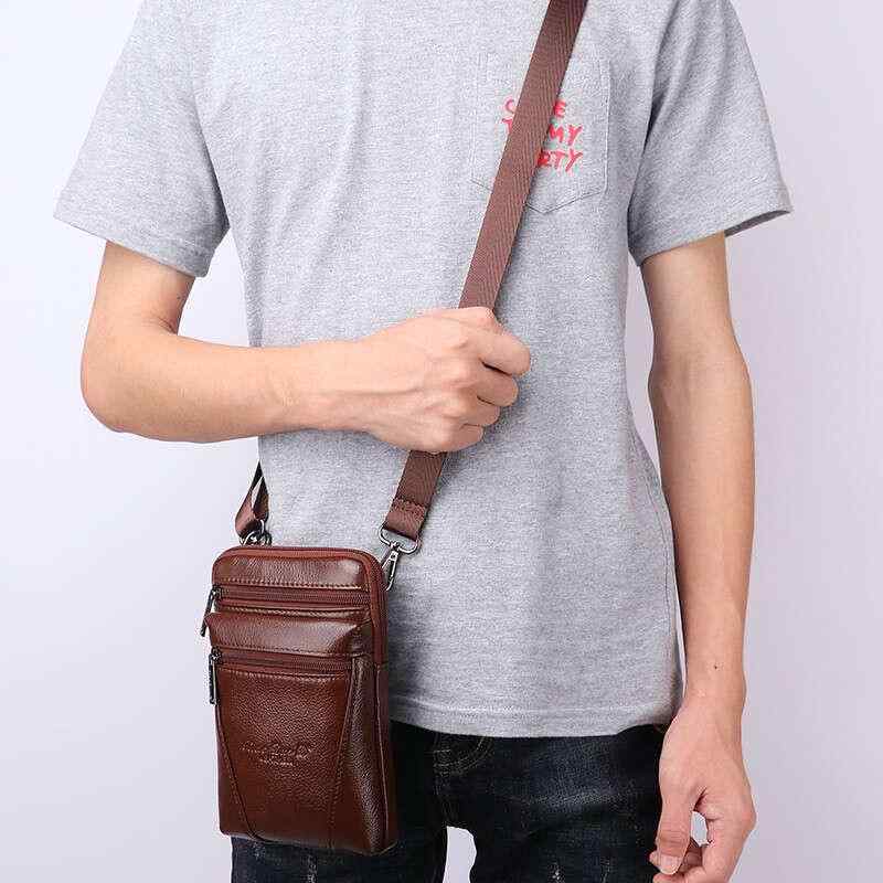 ウエストポーチ メンズ 革 おしゃれ ベルトバッグ 吊り下げ 多機能 ショルダー メッセンジャー 小さめ ..