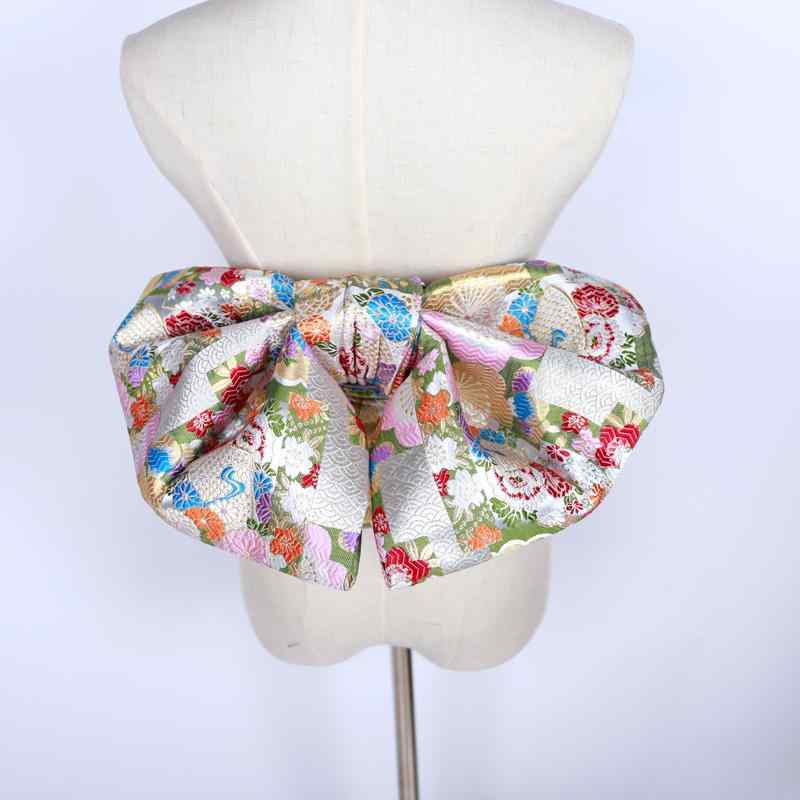 着物 作り帯 浴衣 大人 レディース ブロケード 布 リボン 刺繍 立体 幅広 和服 和装 和風 おしゃれ 華..