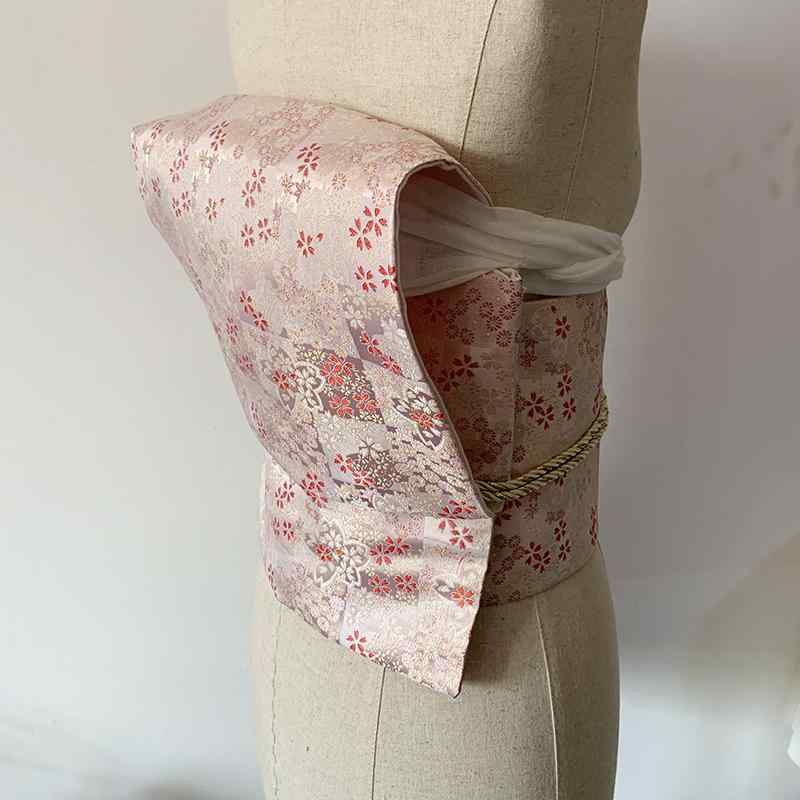 着物 帯 浴衣 大人 レディース ジャガード 和服 和装 全通柄 和風 おしゃれ 華やか 豪華 上品 シンプル フォーマル 訪問着 お茶会 花火大会 お祭り 太鼓結び 花柄 桜 ピンク