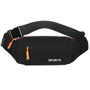 ランニングポーチ スマホ ウエストバッグ ウォーキング スポーツ アウトドア 旅行 携帯 イヤホンホール 軽量 防水 斜め掛け 大容量 メンズ レディース 黒 ...