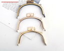 がま口 口金 可愛い 差し込み バッグ 小銭入れ ハンドメイド 素材 鉄 アーチ型 光沢 マット シンプル アンティーク調 猫 ゴールド