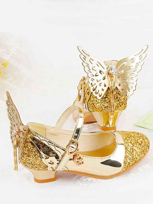 発表会 靴 女の子 子ども プリンセス キラキラ かわいい パンプス 快適 通気性 滑りにくい 歩きやすい ..