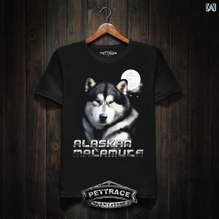 プリント 犬Tシャツ メンズ レディース 半袖 おしゃれ カジュアル ゆったり 大きい...