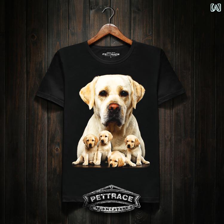 プリント 犬Tシャツ メンズ レディース 半袖 おしゃれ カジュアル ゆったり 大きい...