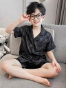 パジャマ キッズ ジュニア 男の子 半袖 長袖 長ズボン 短パン ボタン 夏 涼しい ひんやり サラサラ おしゃれ セットアップ 130 140 150 ルーム...