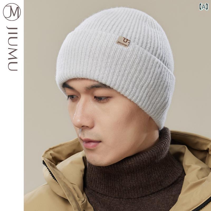 ニット帽 メンズ おしゃれ 防寒 シンプル 大人 プレゼントウール 秋冬 厚手 韓国 暖かい カジュアル コールド ギフト 彼氏