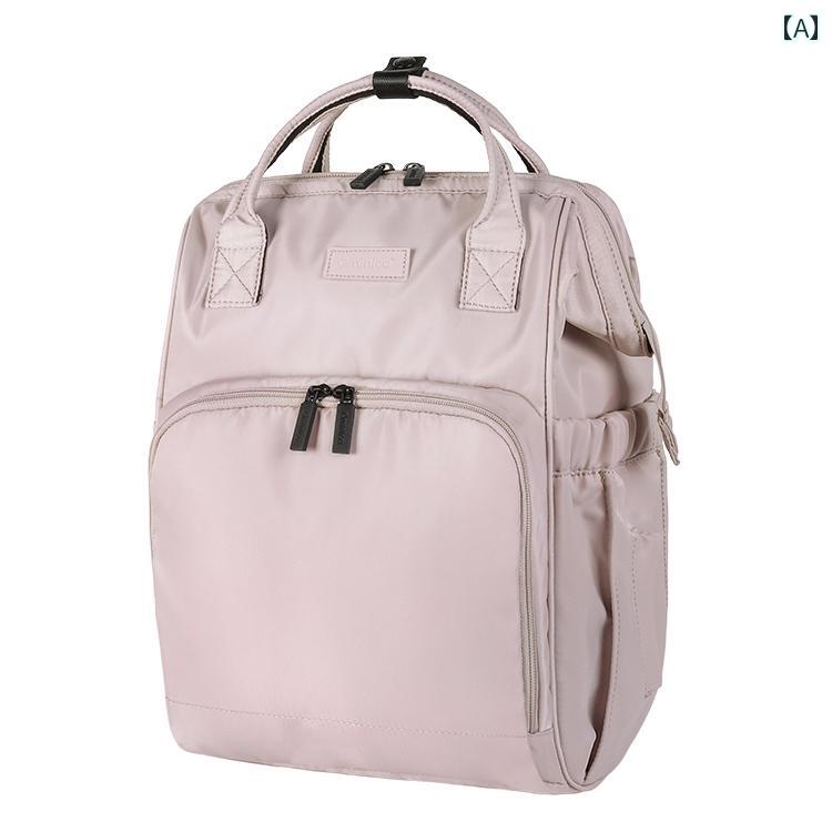 マザーズバッグ リュック 大容量 手提げ 多機能 軽量 背面 ポケット 哺乳瓶 保温 乾湿分離 ティッシュ ベビーカー おしゃれ シンプル ピンク 紺 黒 プレゼント 出産祝いのサムネイル
