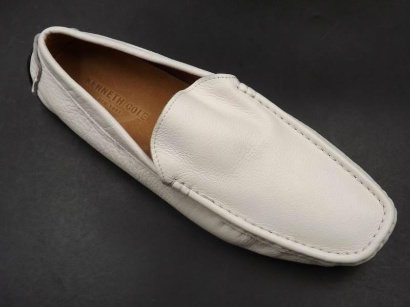 デッキシューズ メンズ レザー 通気性 ソフト 滑り止め ドライバー カジュアル セーリング ホワイト ベージュ ラウンドトゥ フラット ラバー アウトドア