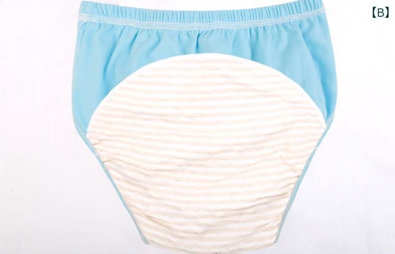 尿もれパット用パンツ 高齢者 重度 失禁 下着 綿布 おむつカバー 洗える 大人用 吸水 通気性 男女兼用 高吸収 穿きやすい グレー 青 ピンク