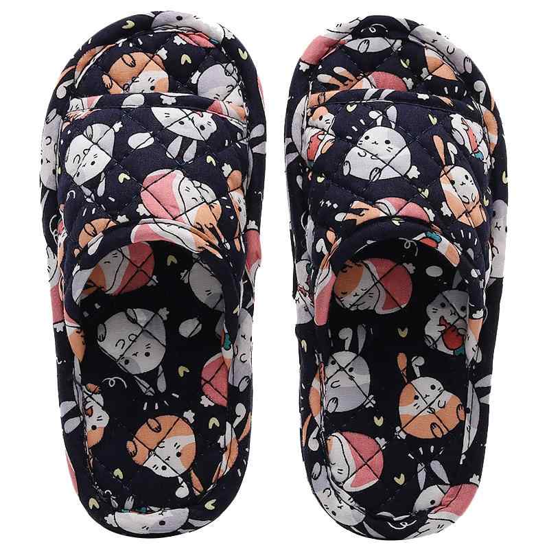 スリッパ 室内 家庭用 リビング 綿 キッズ 男の子 女の子 大きいサイズ 滑り止め ソフトソール オープントゥ 静音 秋冬 布製 かわいい 黄 赤 青 傘 ウサギ