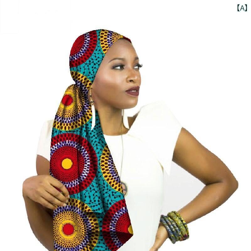 アフリカ ターバン スカーフ プリント レディース エスニック ショール まとめ髪 ヘアアクセサリー ストール アラビアン おしゃれ